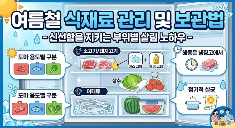 여름철 식재료 관리 및 보관법