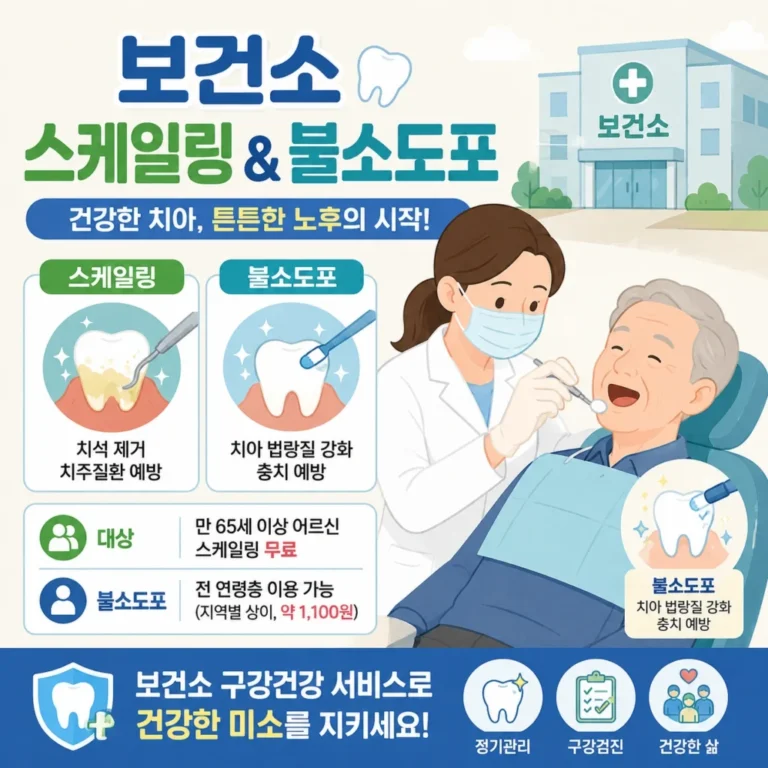 보건소 스케일링 및 불소도포