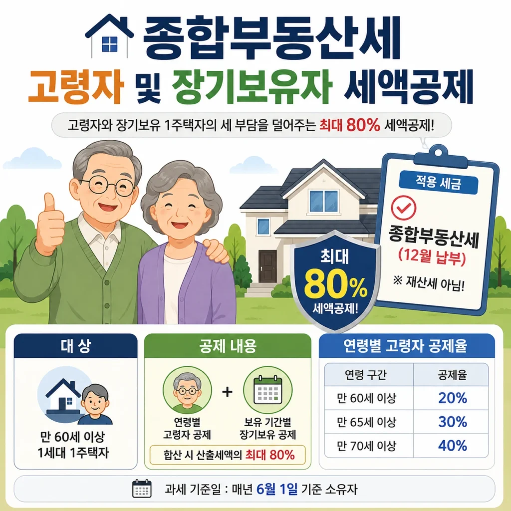 종합부동산세 고령자 및 장기보유자 세액공제 혜택 및 신청 방법 안내 1 종합부동산세 고령자 및 장기보유자 세액공제