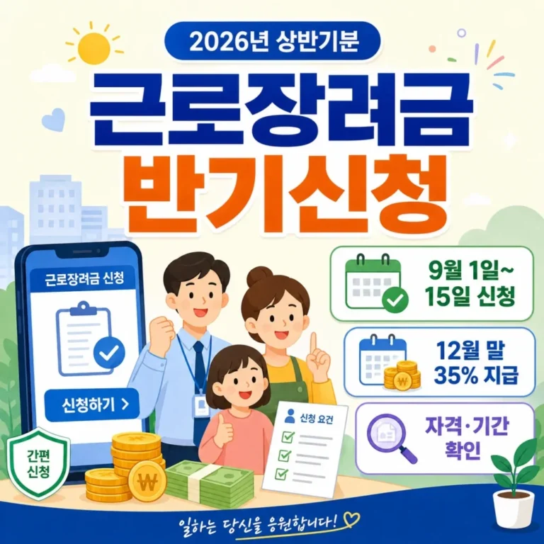 근로장려금 반기신청