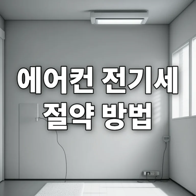 에어컨 전기세 절약 방법